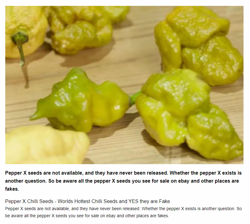 Pepper X Chilli Seeds – Worlds Hottest Chilli Seeds and yes they are ...