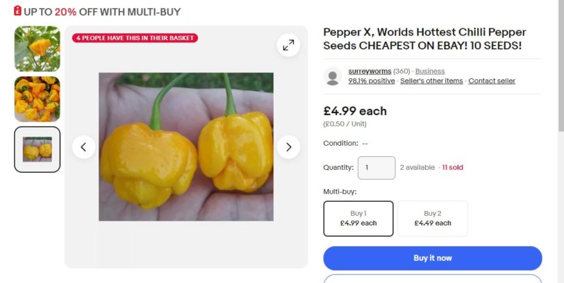 Pepper X Ebay Scammmer - SurreyWorms