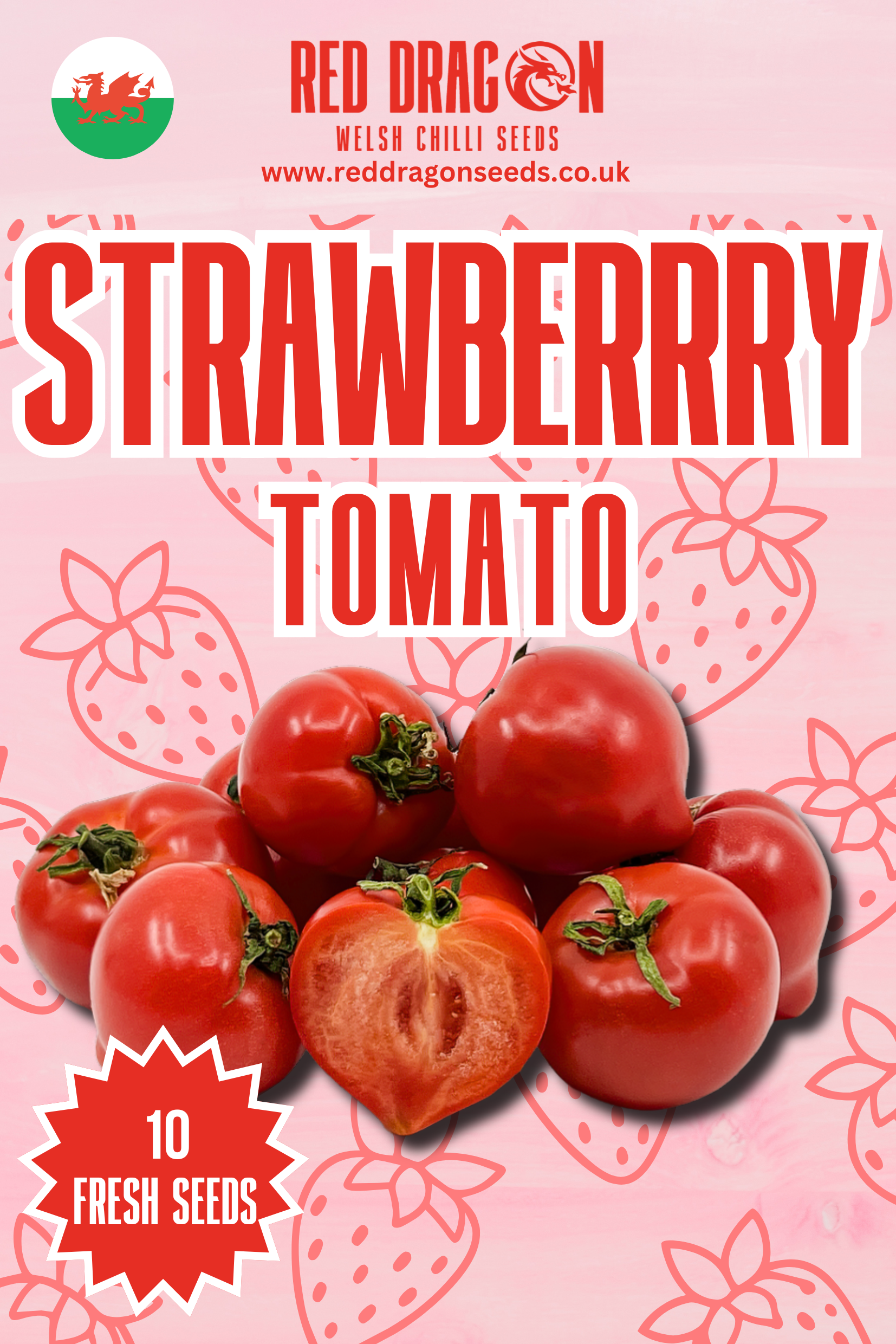 Strawberry Tomato Seeds - Strawberry Tomato Seeds - Red Dragon Seeds